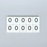 White Number Letterboard Tiles