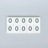 White Number Letterboard Tiles