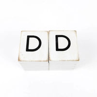 White Letter D Tile