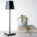 Rechargeable Black LED Lamp 15"