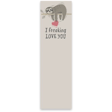 List Notepad-I Freaking Love You - S and K Collectibles
