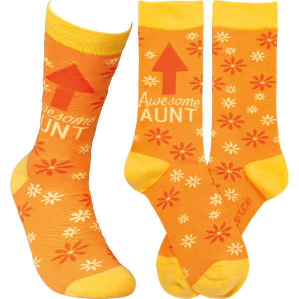 Socks- Awesome Aunt - S and K Collectibles Independence