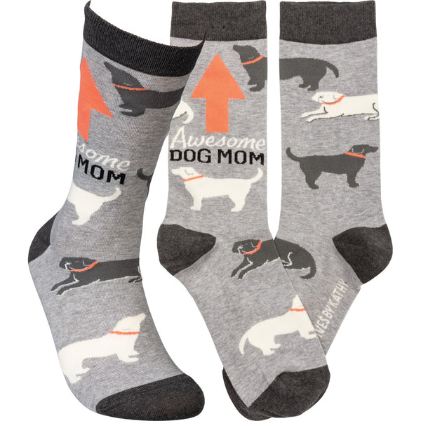 Socks - Awesome Dog Mom - S and K Collectibles
