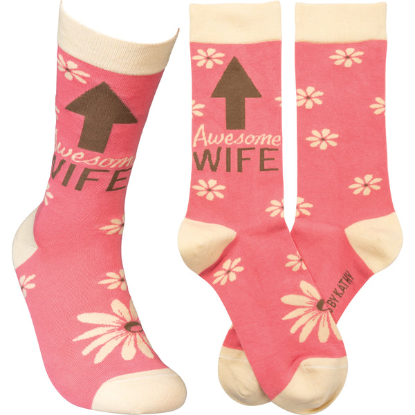 Socks - Awesome Wife - S and K Collectibles Independence