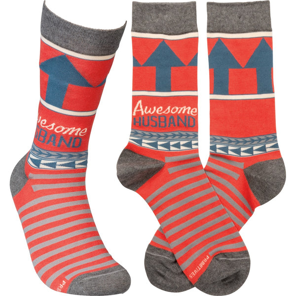 Socks - Awesome Husband - S and K Collectibles
