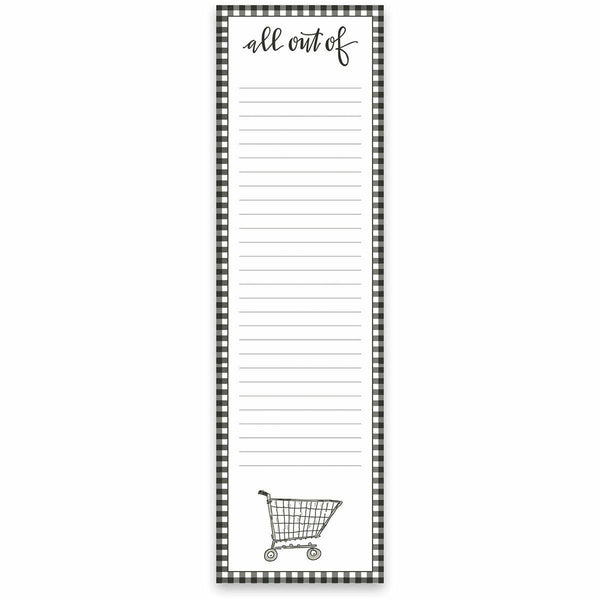List Notepad - All Out Of