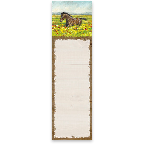 List Notepad-Horse in Field