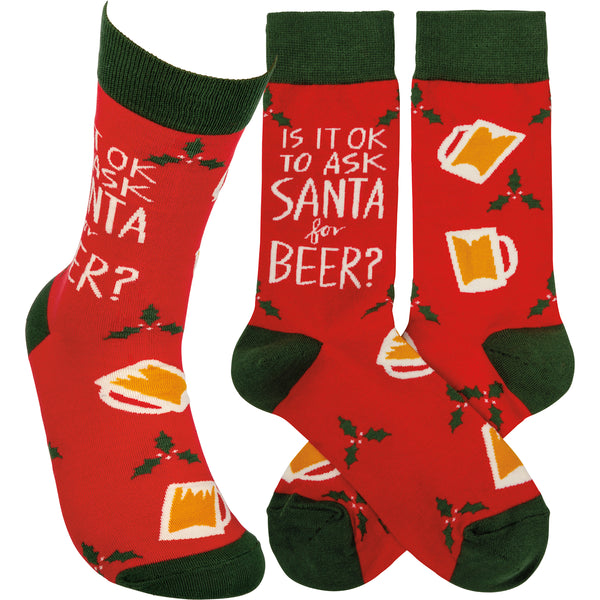Is It OK To Ask Santa For Beer  Socks