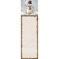 Snowman List Notepad