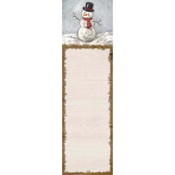 Snowman List Notepad