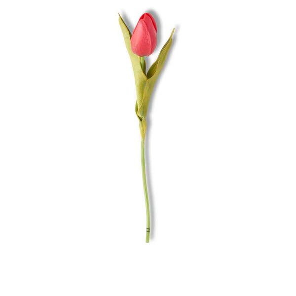 10.5" Red Real Touch Mini Tulip Stem - S and K Collectibles Independence