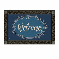Rustic Welcome Blue MatMate - S and K Collectibles