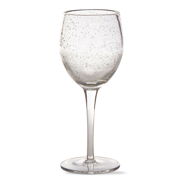 Bubble Glass Tall Wine Glass - S and K Collectibles