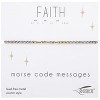 Faith Morse Code Bracelet