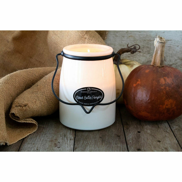 Milkhouse Candles 22 oz. Butter Jar- Brown Butter Pumpkin - S and K Collectibles Independence