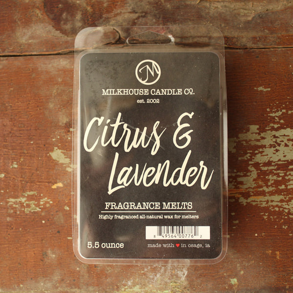 Milkhouse Citrus & Lavender 5.5 oz Melts - S and K Collectibles Independence