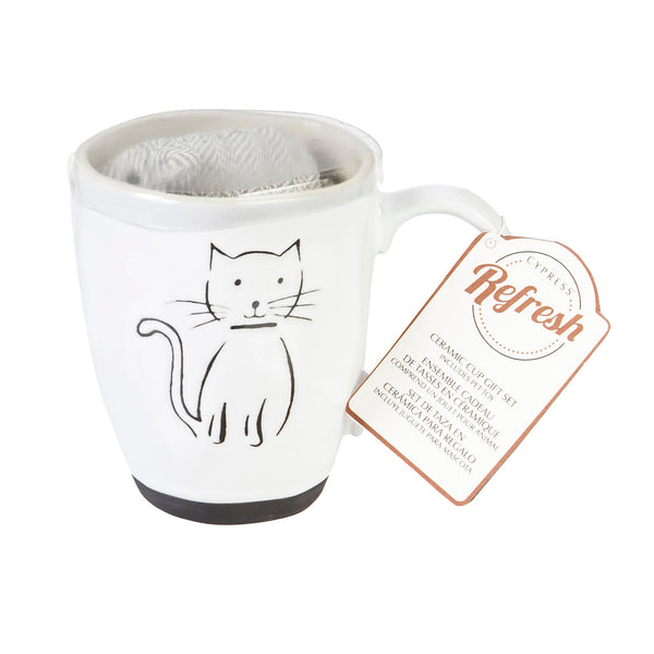 Ceramic Mug Gift Set - Cat