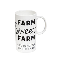 Tall Ceramic 20 oz Farm Sweet Farm Mug