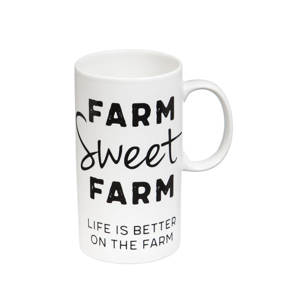 Tall Ceramic 20 oz Farm Sweet Farm Mug