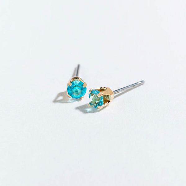 March Birthstone Ear Sense Earrings - Aquamarine - S and K Collectibles
