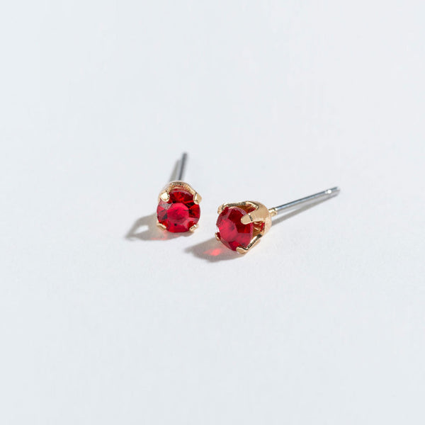 July Birthstone ear Sense Earrings - Ruby - S and K Collectibles