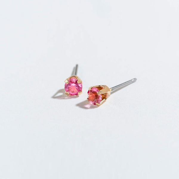 October Birthstone Ear Sense Earrings - Pink Tourmaline - S and K Collectibles