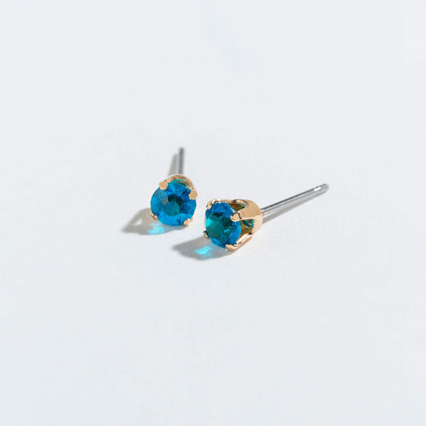 December Birthstone Ear Sense earrings - Blue Zircon - S and K Collectibles