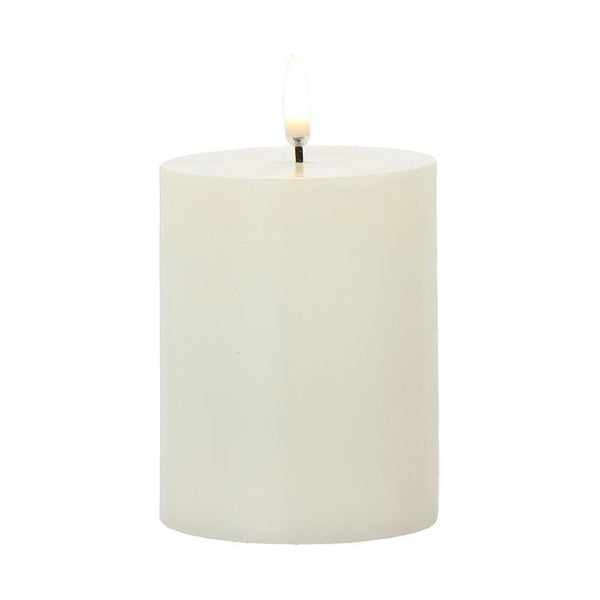 Ivory Pillar Candle- 3" x 5"-Uyuni Candles - S and K Collectibles