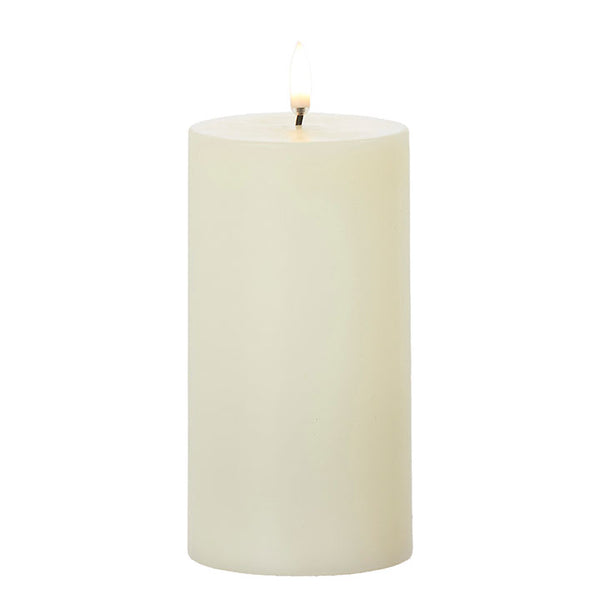 Ivory Pillar Candle - 3" x 7" -Uyuni Candles - S and K Collectibles