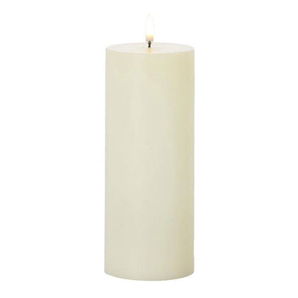 Ivory Pillar Candle - 3" x  9" - Uyuni Candles - S and K Collectibles