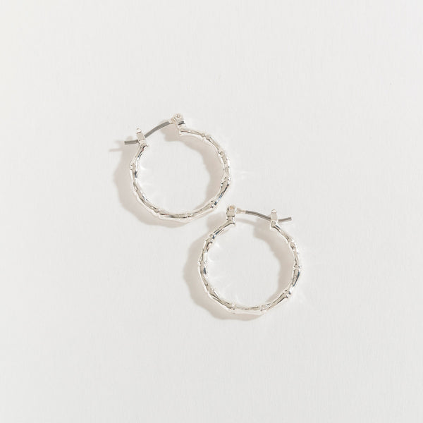 Shiny Silver Round Hoop Ear Sense - S and K Collectibles
