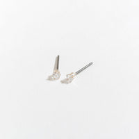 Silver Ear Sense 2MM Cubic Zirconia Posts - S and K Collectibles
