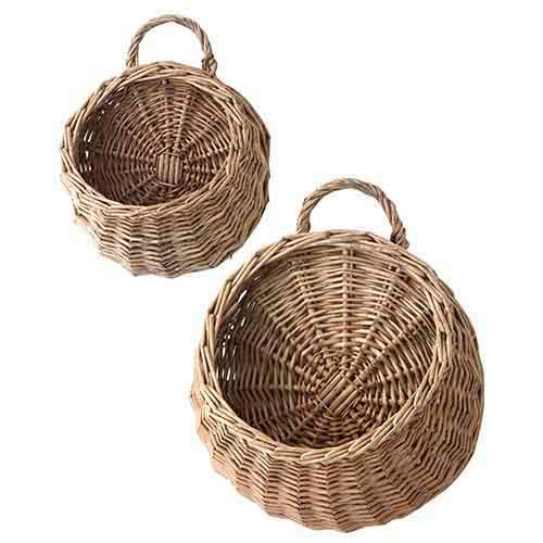 Woven Handled Wall Basket