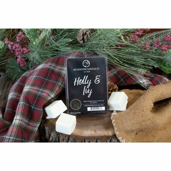 Milkhouse Candles 5.5 oz. Fragrance Melts-Holly & Ivy - S and K Collectibles