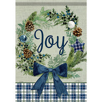 Plaid Joy Garden Flag