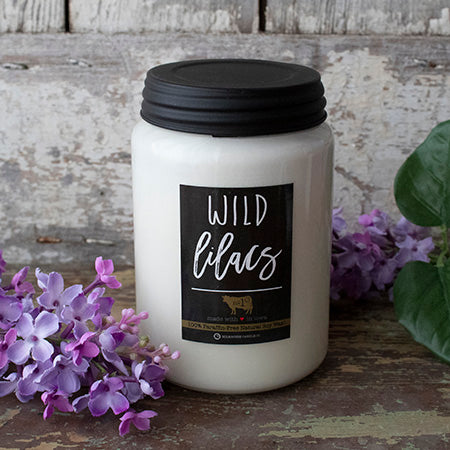 Milkhouse Candle 26 oz Wild Lilacs - S and K Collectibles Independence