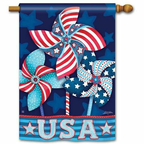 Patriotic Pinwheels Standard Flag - S and K Collectibles Independence