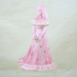 6 1/2" Bridesmaid Doll-Roses on Rosalene-Fenton Art Glass