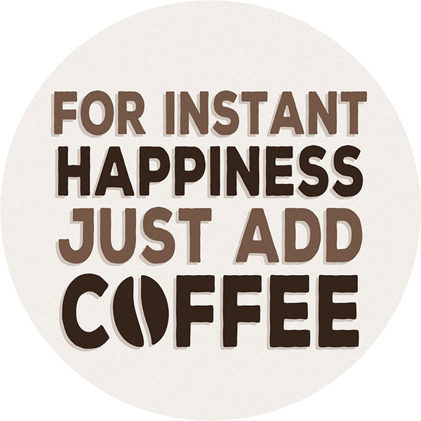 Car Coaster-Happiness Coffee - S and K Collectibles