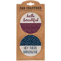 Beautiful Handsome Car Coaster Set - S and K Collectibles