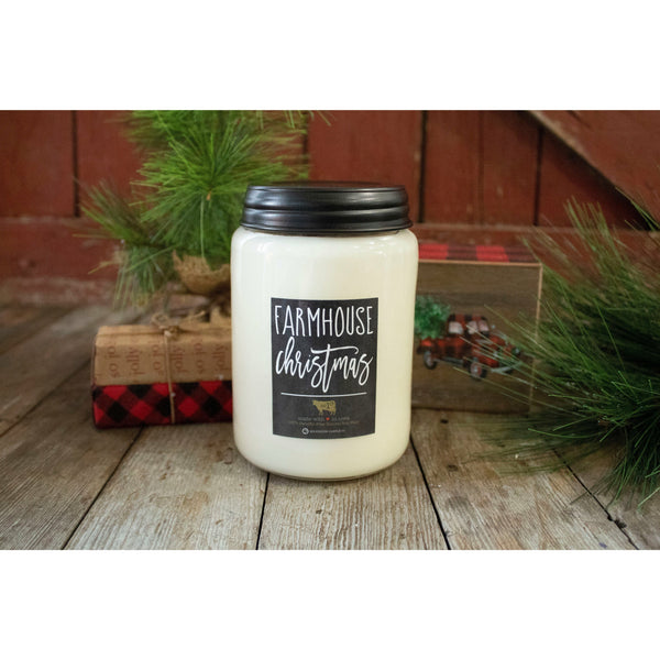 Milkhouse Candles 26 oz. Farmhouse Apothecary Jar-Farmhouse Christmas