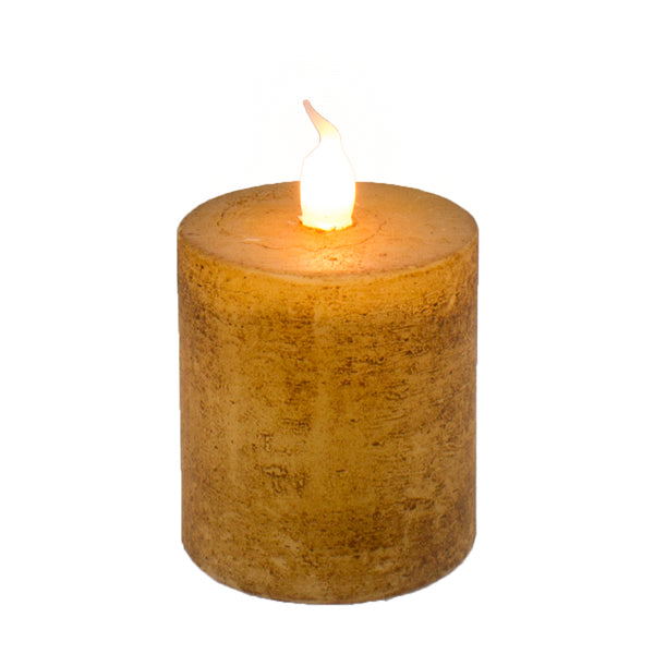 LED Votive Candle w/6 Hour Timer - Tan - S and K Collectibles