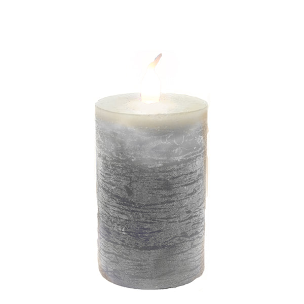 LED Candle w/6 Hour timer-Gray - S and K Collectibles
