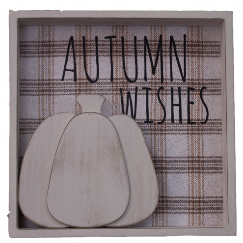 Autumn Wishes Sign - S and K Collectibles