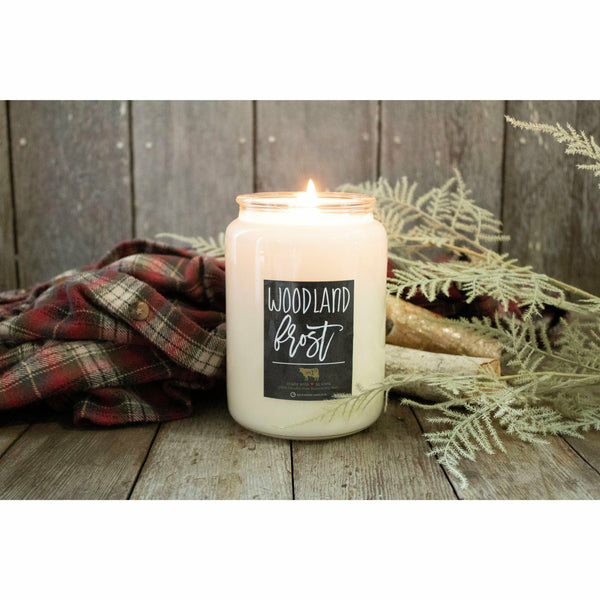 Milkhouse Candles 26 oz. Farmhouse Apothecary Jar-Woodland Frost