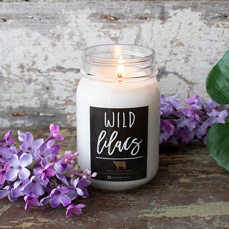 Milkhouse Candle 13 oz Wild Lilac - S and K Collectibles Independence
